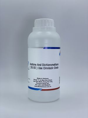 Acetone and Dichloromethane 50:50 use Omnisolv Gade