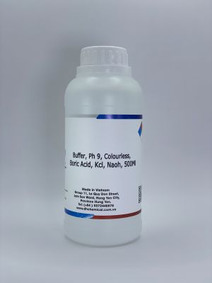 Buffer pH 9 Colourless Boric Acid, KCL, NAOH, 500mL