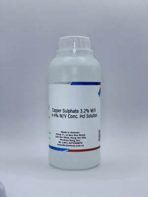 Copper Sulphate 3.2% W/V in 4% W/V conc. HCL Solution