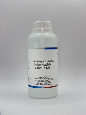 Formaldehyde 0.5% W/V, Sodium Phosphate 0.025M, pH 6.00