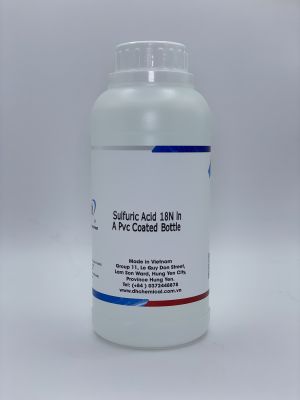 Sulfuric Acid 18N in A Pvc Coated Bottle